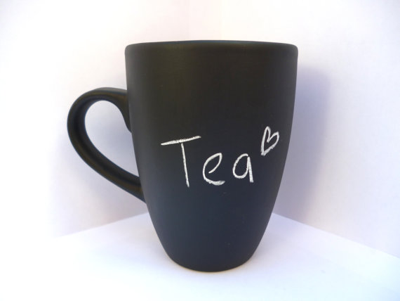 Chalkboard tea mug