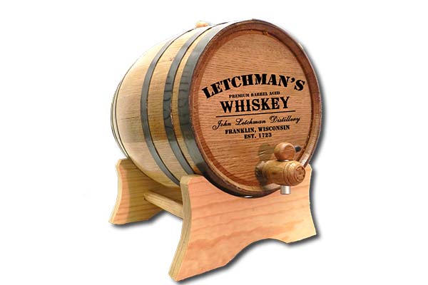 Customized Whiskey Barrel