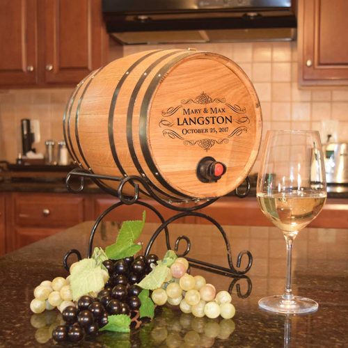 Personalized Serving Barrel for Boxed Wine