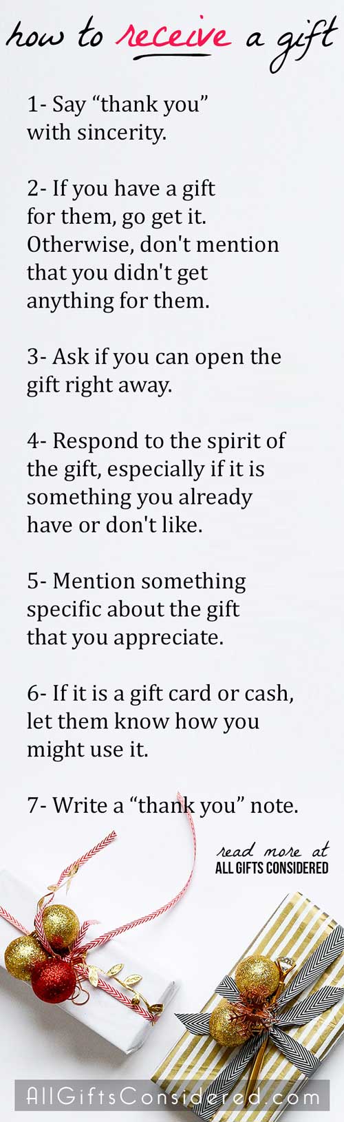 Gift Etiquette for When You Receive a Gift