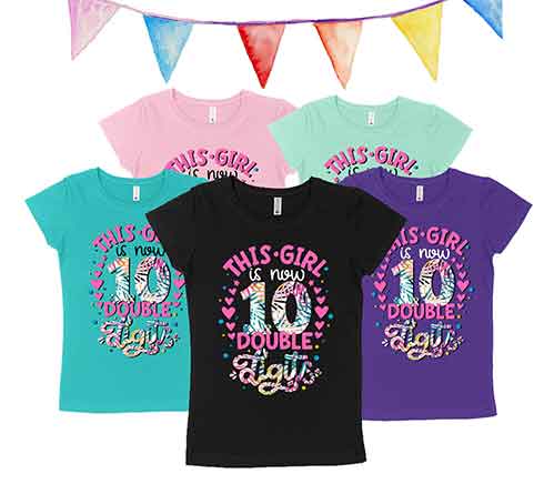 10 year old gift ideas- Shirts for Her 10th Birthday