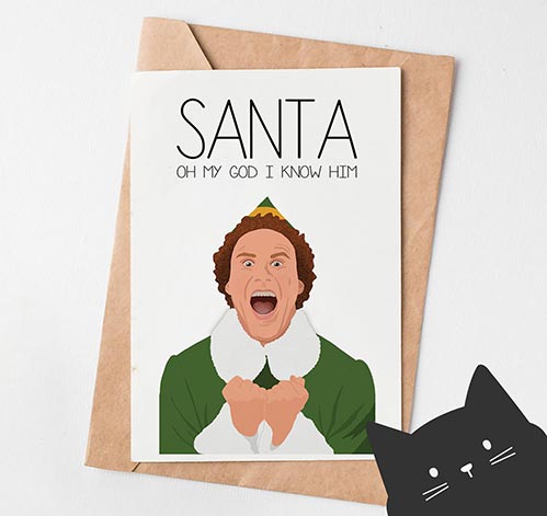 Elf Movie Christmas Card