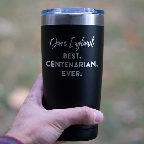 100th Birthday Gifts for Her: Personalized Tumbler