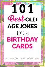 101 Funny Old Age Birthday Card Ideas