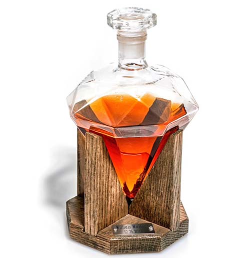 Engraved Diamond Decanter