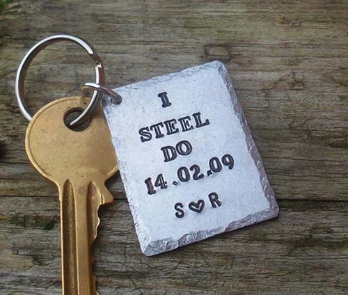 I Steel Do Keychain