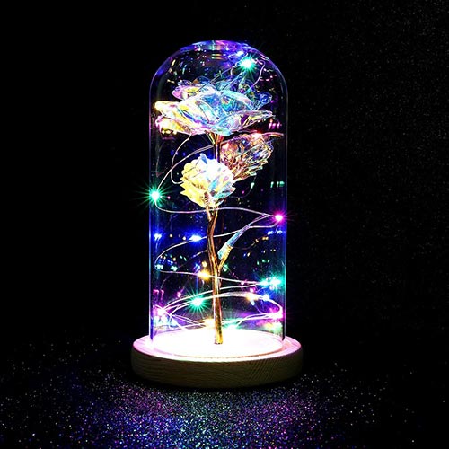 Light Up Galaxy Rose