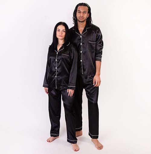 Matching Silk Satin Pajamas