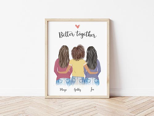 Better Together Friendship Wall Art