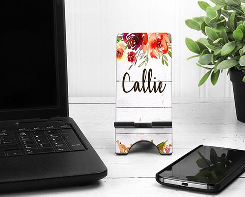 Personalized Flower Phone Stand