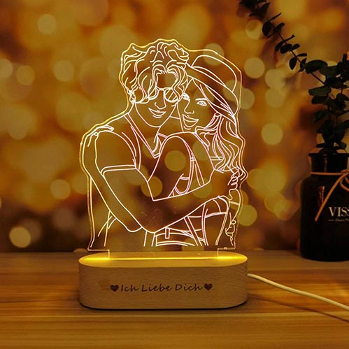 17 year old gifts - Personalized Couple's Lamp