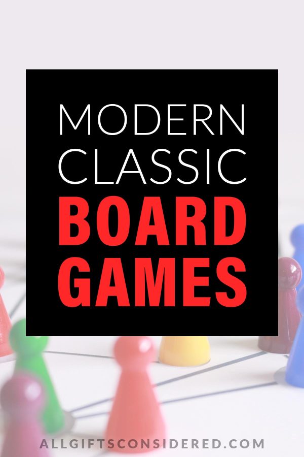 modern classic board games - pin it image