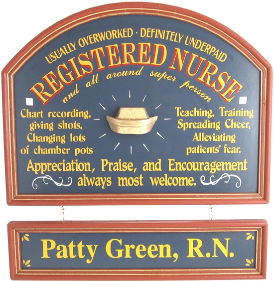 Custom Plaque for R.N.