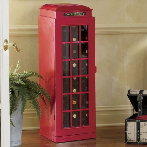 British Phone Booth Wine Cabinet All Gifts Considered