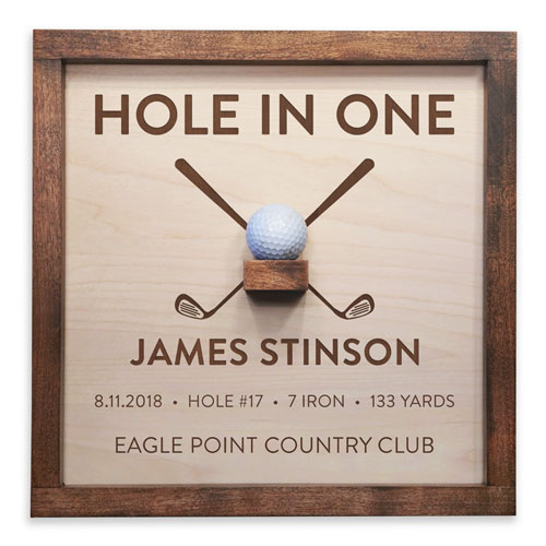 Personalized Hole in One Sign