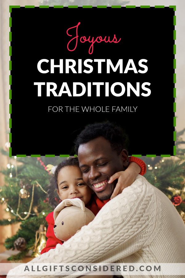 meaningful Christmas traditions - pin it image