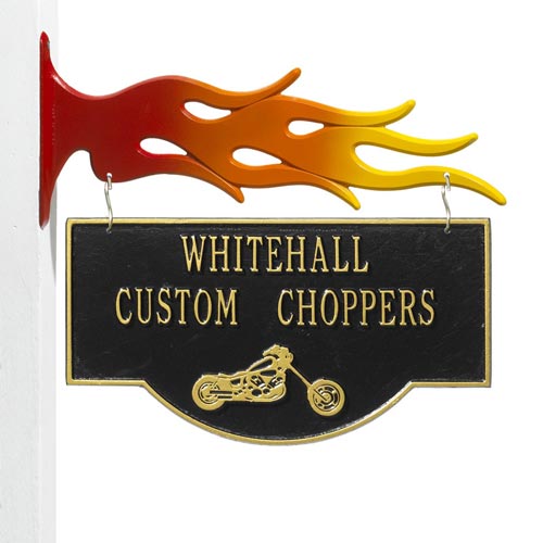 Metal Sign for Motorcycle Garage