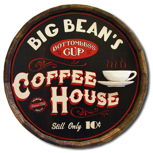 Personalized Coffee House Plaque