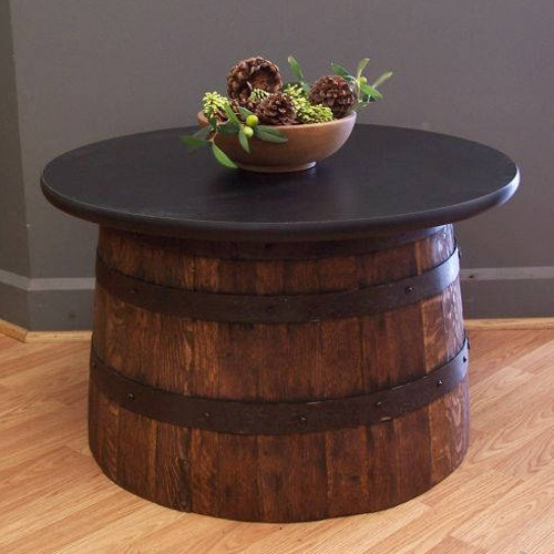 Coffee Tables Made From Oak Barrels