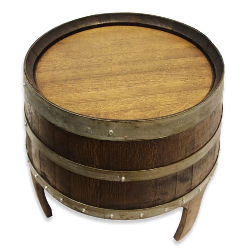 Oak Barrel Coffee Table or End Table