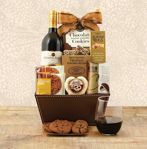 Cabernet & Chocolate Gift Basket