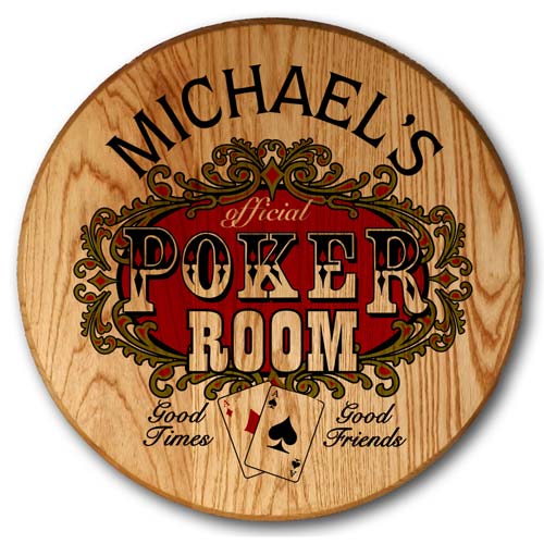 Poker Room Game Room Decor Personalized