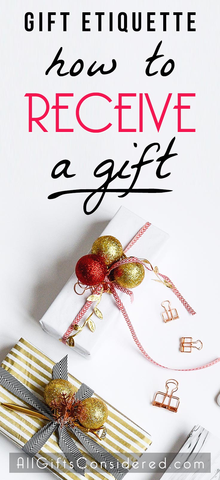 Gift etiquette for receiving a gift