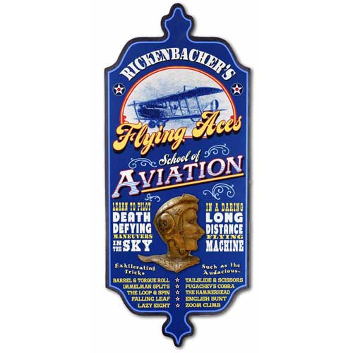 Vintage Wall Sign for Pilots