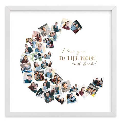 Anniversary Gift Idea: Love you to the moon and back photo collage