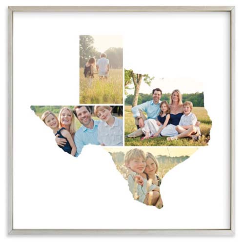 Texas State Photo Frame Anniversary Gift