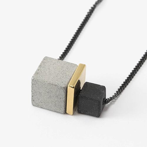 Architectural Gift Ideas - Concrete Geometric Necklace