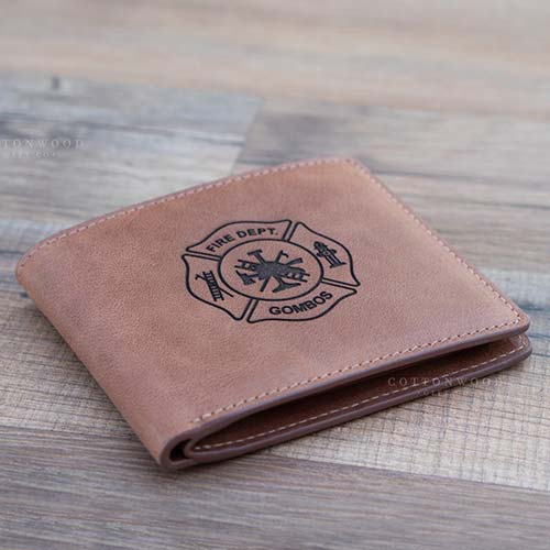 Custom Engraved Fireman's Wallet