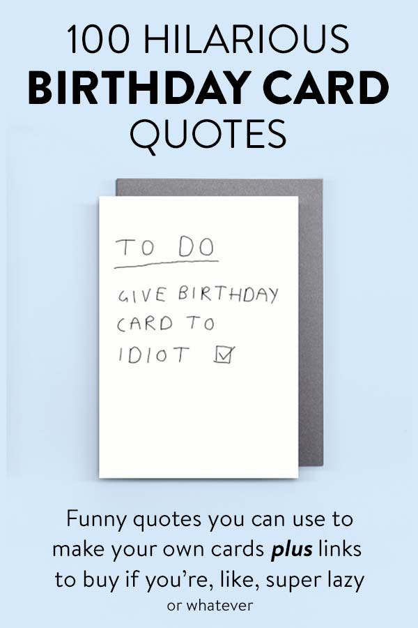 Funny Birthday Cards and Quotes for DIY Cards