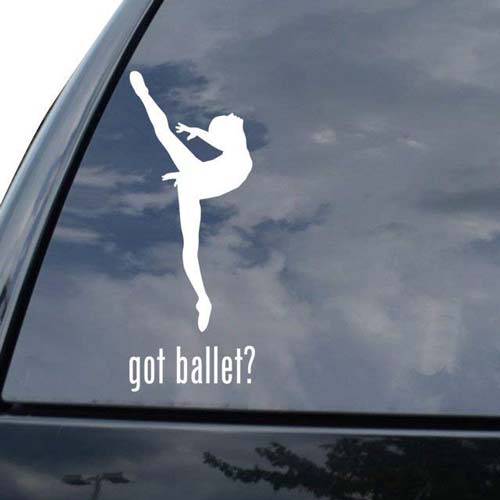 Gift Ideas for Ballet Teacher: GOT BALLET? Car Decal