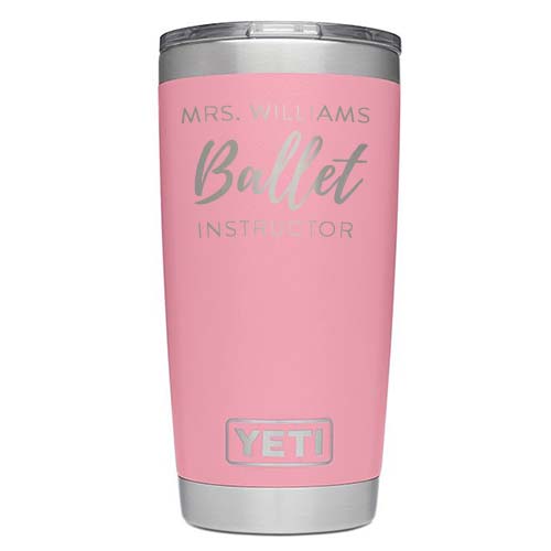 Custom Engraved Pink Coffee Mug