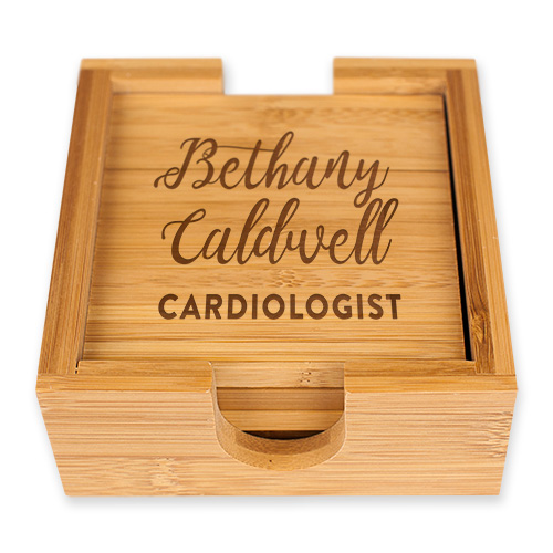 Cardiologist Office Gift Ideas - Custom Engraved Coasters