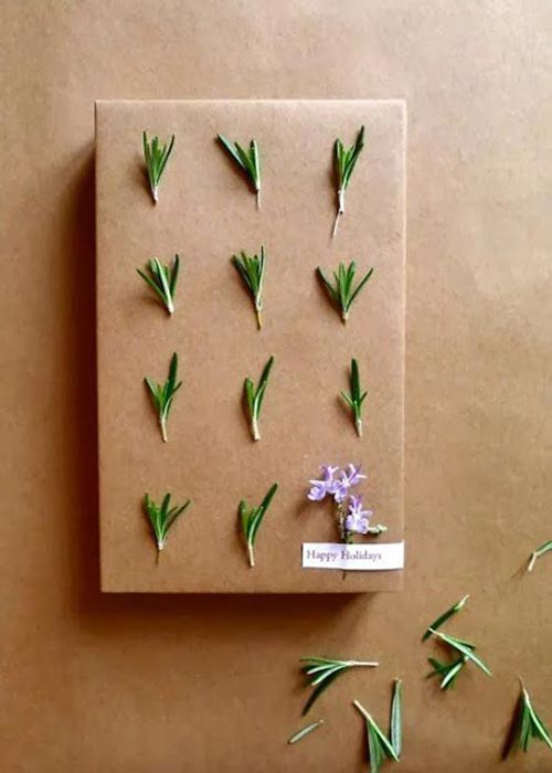 Decorate your wrapping paper with cute nature accents!