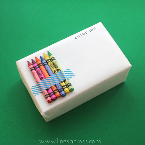 Creative Gift Wrap Ideas - Color Me Activity!