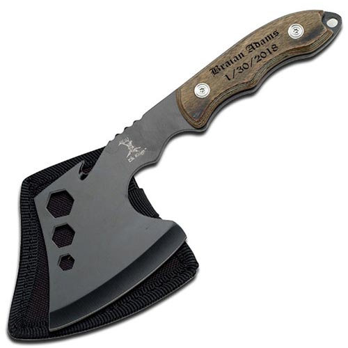 Custom Engraved Camping Hatchet - Gift Ideas for Him