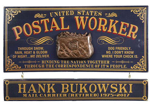 Custom Postal Worker Sign - Solid Wood- Northwest Gifts