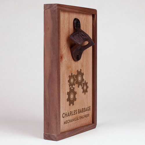 Personalized Wall Mounted Engineer Bottle Opener