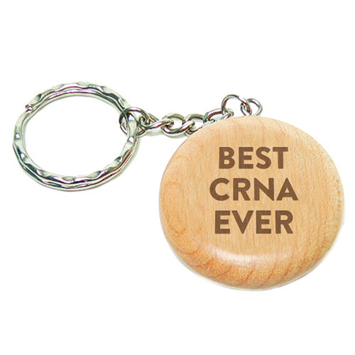 Personalized Keychain for CRNA Gift