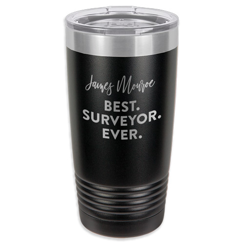 Custom Engraved Tumbler Surveyor Gifts