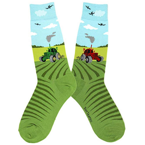 Fun Tractor Farming Socks