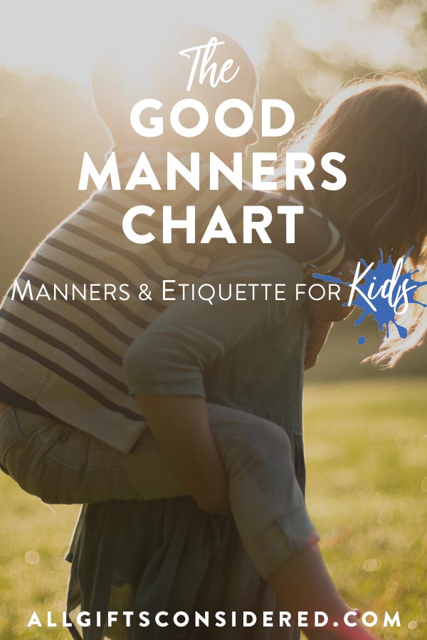 Manners Chart For Classroom