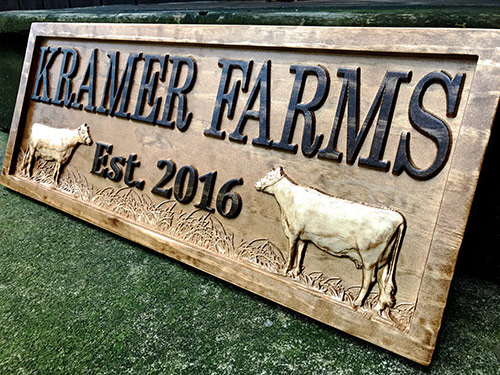 Farmer Gifts: Custom Family Farms Sign