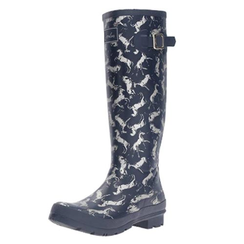 Horse patterned rain boots