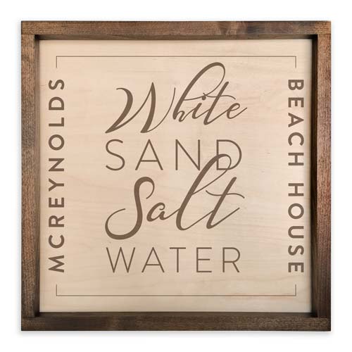 White Sand, Salt Water - Beach Lover Gift