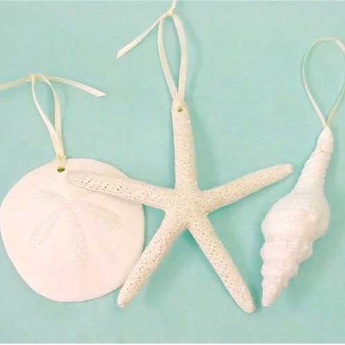 Shell Christmas ornaments