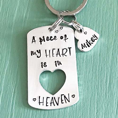 Personalized Keychain Sympathy Gift